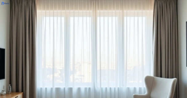 Freshly steam cleaned curtains in picnic-point-nsw QLD